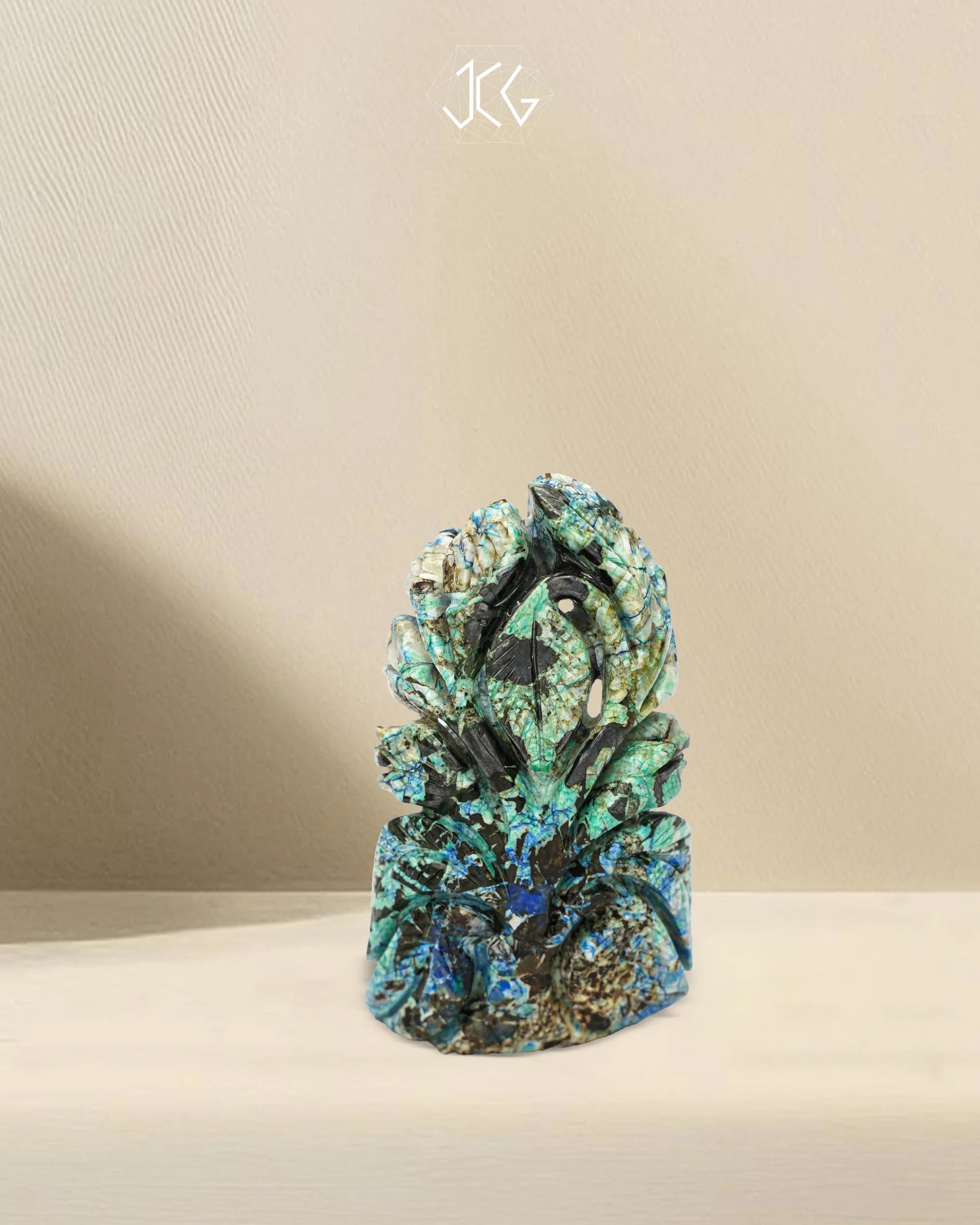 Chrysocolla Buddha Jaipur Crystal Gems